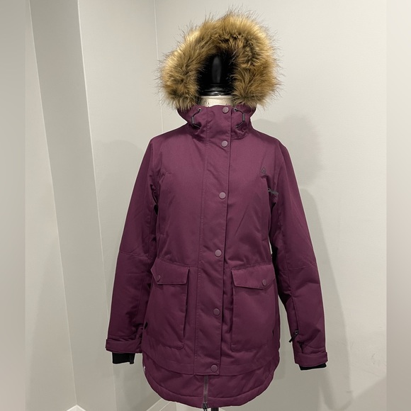 New Ripzone Woman’s Eden Insulated Jacket purple winter snow warm jacket size L - Picture 4 of 15